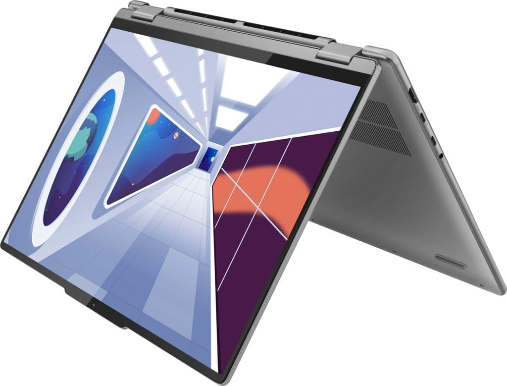 Lenovo Yoga 7 16' WUXGA 2 in 1 Touch Screen Laptop | AMD Ryzen 5 7535U | AMD Radeon 660M Graphics | 8GB RAM DDR5| 512GB SSD | Backlit | Fingerprint | Windows 11 Home | Bundle with Stylus Pen, Grey