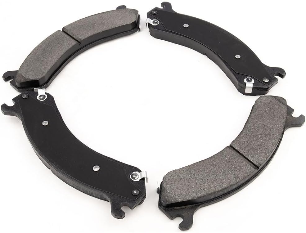 Front & Rear Brake Kit for Chevrolet Silverado 3500 2001-2007 for Chevy Silverado 3500 2001-2007 for Chevrolet Silverado 3500 Classic 2007-2007 6PCS Semi-metallic Brakes Pads Rlimerance