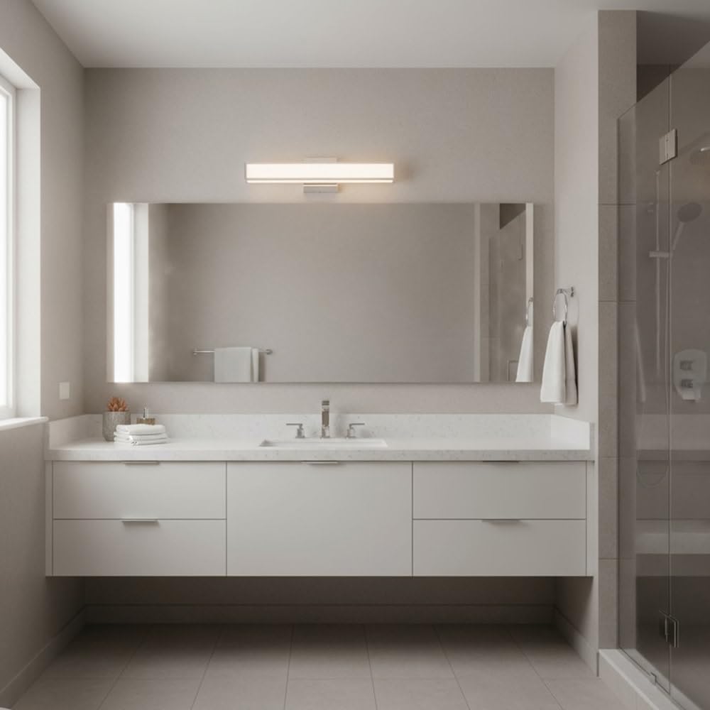 Hinkley Alto 18' Integrated LED 26W Bathroom Vanity Light Fixture, Chrome