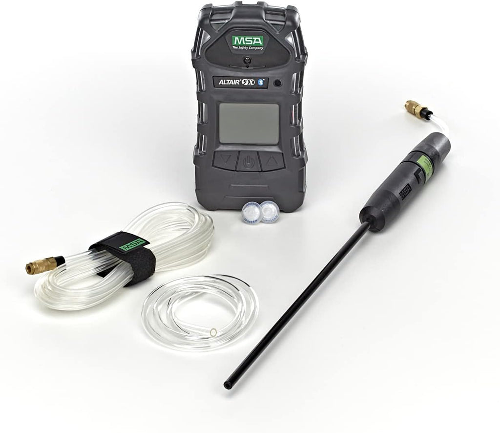 MSA 10116926 ALTAIR 5X Multi-Gas Detector - (LEL, O2, CO, H2S), 10' Line, 1' Probe, Charcoal Device with Monochrome Display, Portable Gas Monitor, UL/CSA, Includes Instrument/Line/Probe