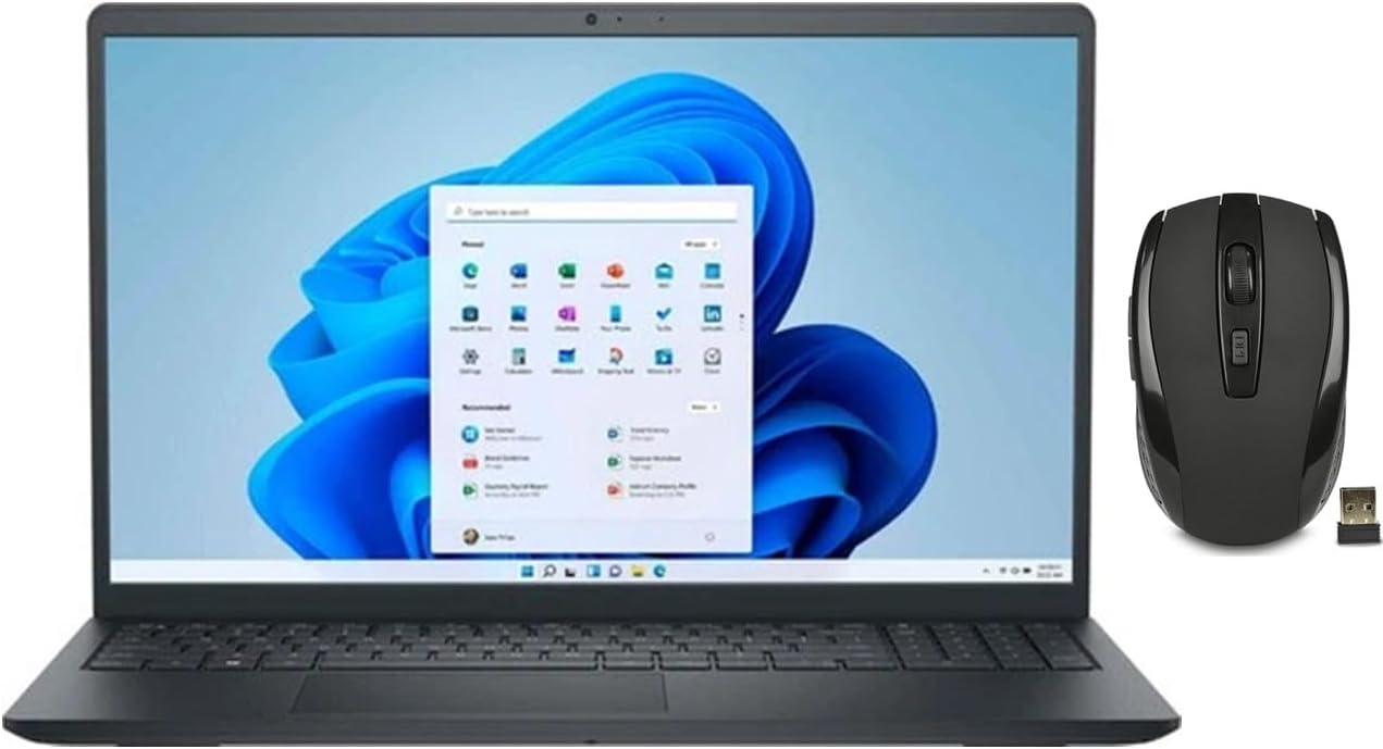 Lenovo IdeaPad 15.6' Full HD 1920 x 1080 Laptop |AMD Ryzen 5 7520U(Beat i5-1155G7)| AMD Radeon 610M| Copilot|Blue| 8GB RAM | 256GB SSD | Windows 11 Home | Bundle with Wireless Mouse