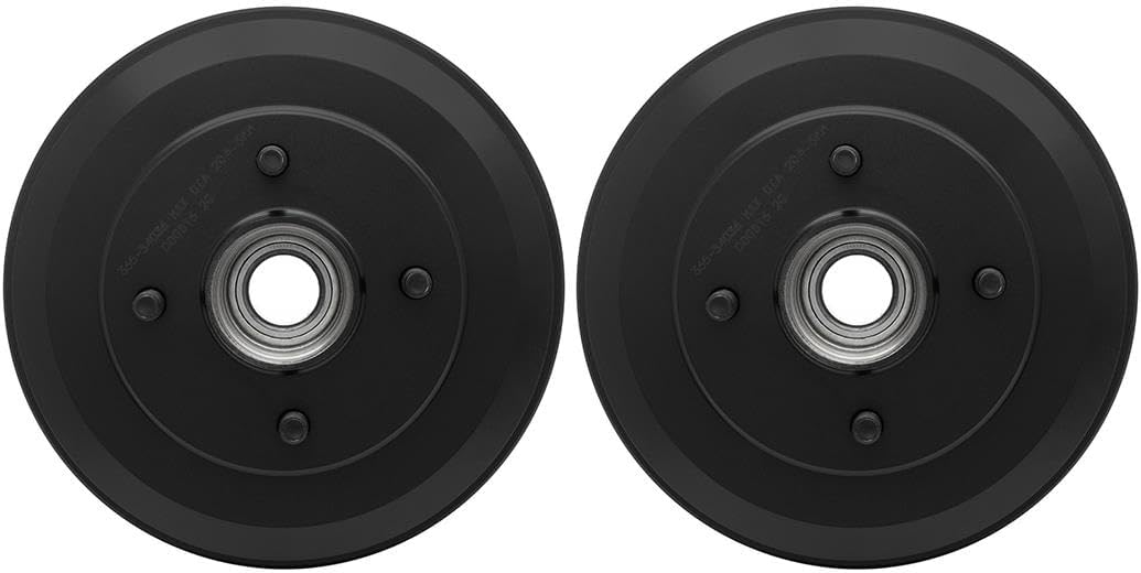 Rear Brake Drum Automotive Replacement Brake Drums Parjanyay 2Pcs for Ford Fiesta Ikon 1.6L 2011 2012, for Ford EcoSport 2.0L 2004-2012, for Ford Fiesta 1.6L 2005-2009, for Ford Focus 2.0L 2000-2008