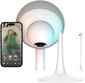 Nanobebe Smart Baby Monitor 360° 1080p HD Camera with Monitor Floor Stand Accessory, Adjustable Height, Stable Weighted Base