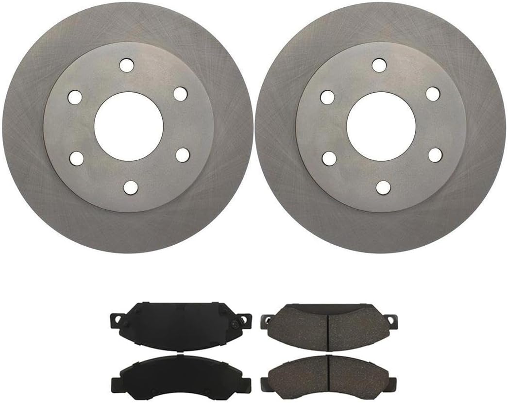 3Pcs Brake Rotors Kit - Front Disc Brake Pads and Rotors for Chevrolet Silverado 1500 2005-2007 for Chevy Silverado 1500 2005-2007 for Chevrolet Silverado 1500 Classic 2007-2007