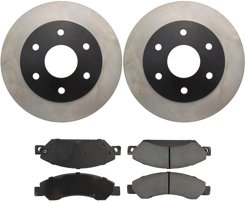 4Pack Front Brake Kit - Brake Pads and Rotors Kit Automotive Replacement Brake Kits for Chevrolet Silverado 1500 Classic 2007-2007 for Chevy Silverado 1500 Classic 2007-2007