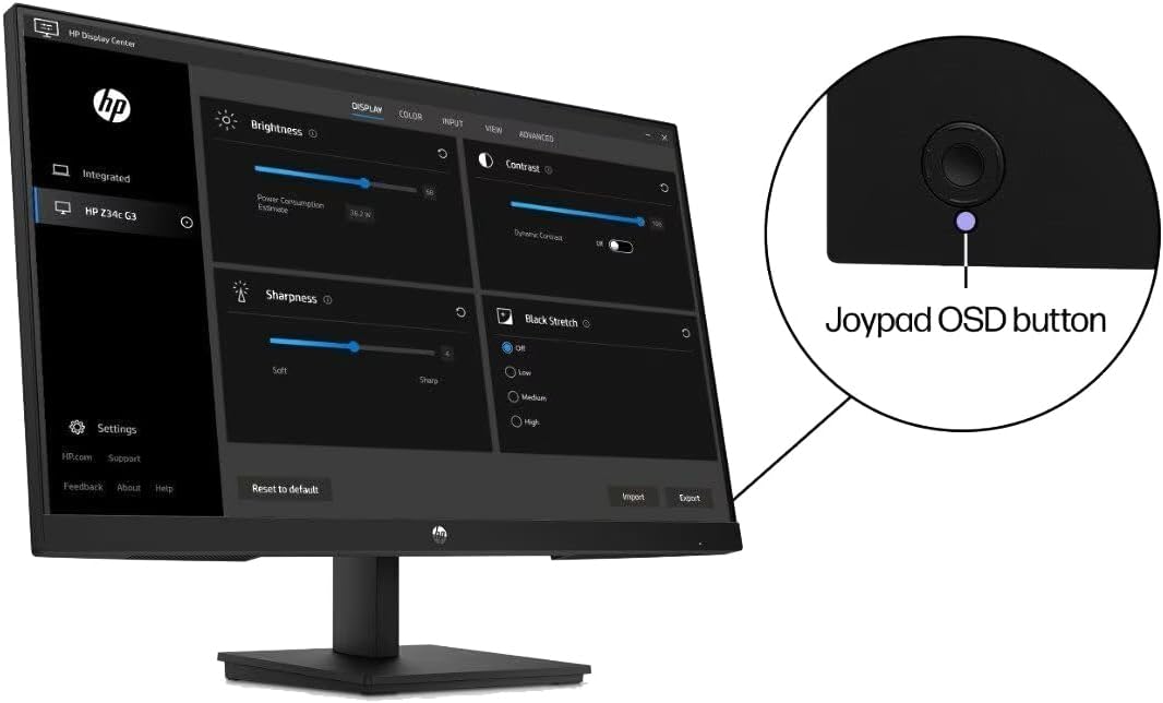 HP P22h G5 22 inch 1920 x 1080 Full HD Edge LED LCD Monitor, 2-Pack Bundle with Display Port with Built-in Speakers