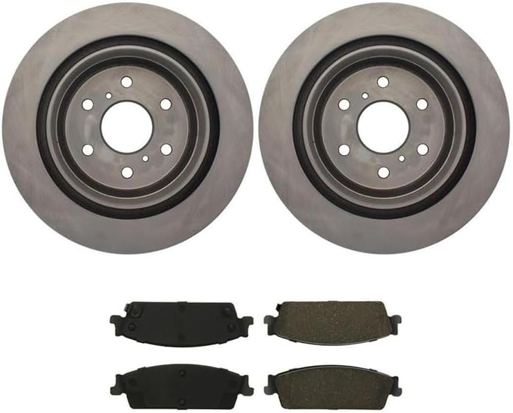 Brake Pads and Rotors, 3PC Rear Brake Kit Brakes and Rotors for Chevrolet Avalanche 2007-2013 for Chevy Avalanche 2007-2013 for Chevrolet Silverado 1500 2007-2013