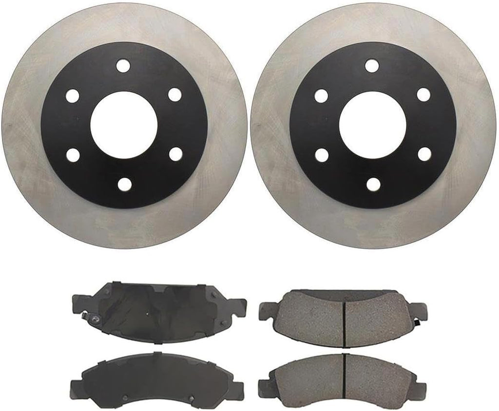 (4) Brakes and Rotors Kit Front Brake Pads and Rotors Kit, Brake Rotors Brake Pads for Chevy Silverado 1500 Classic 2007-2007 for GMC Sierra 1500 Classic 2007-2007