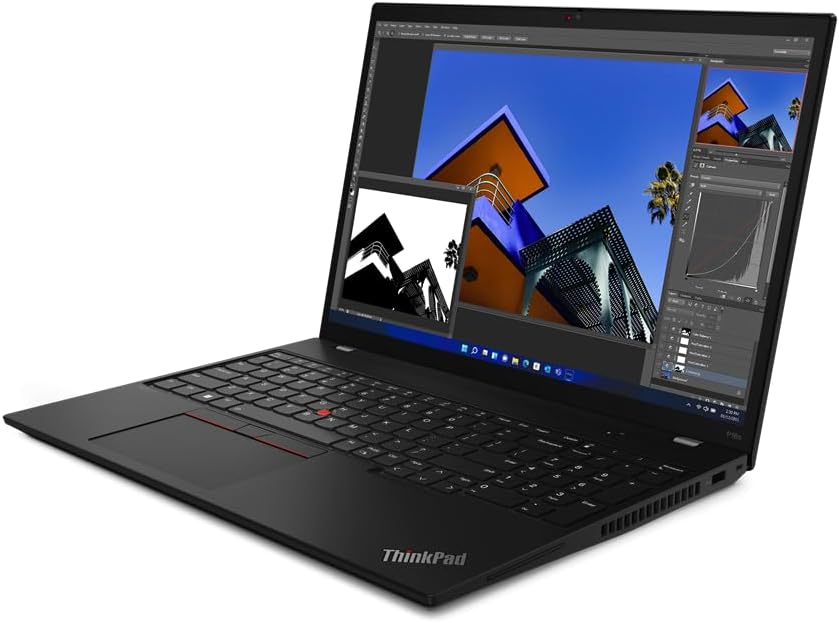Lenovo ThinkPad P16s Mobile Workstation & Business Laptop (16' FHD+, Intel 12-Core i7-1260P, 32GB RAM, 1TB SSD, NVIDIA T550), Backlit Keyboard, Webcam, Wi-Fi 6E, IST Cable, Win 11 Pro, Black - 2024