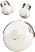 Clip On Headphones Open Earbuds Clip On Earbuds Open Ear Buds Wireless Bluetooth 5.3 Sport Earphones Built-In Mic 56H Playtime Charging Case Ipx5 Waterproof Ear Bud Wireless for Exercise white