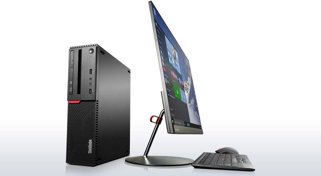 Lenovo Computer Desktop PC, New 24 Inch Monitor, Intel Core i7-6700, 32GB RAM 512GB SSD +2TB HDD, 2GB Graphics Card, HDMI, Wi-FI, Wireless Keyboard & Mouse (Renewed), Black