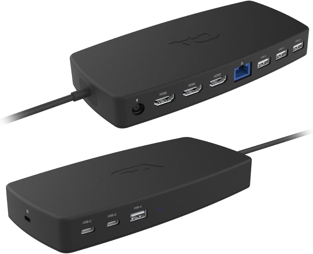 Cyber Acoustics Universal Docking Station (DS-6000) – USB-C with 3 4K HDMI Displays, 6 USB Ports, Ethernet Port, 100W Power for Laptop, Windows & Mac Compatible, TAA Compliant