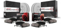 PowerStop Front and Rear Brake Kit for Audi A6 1998-01 | Volkswagen Passat 1999-05 - Fully-Coated Disc Rotors with Z23 Carbon-Fiber Ceramic Brake Pads Upgrade, CRK529