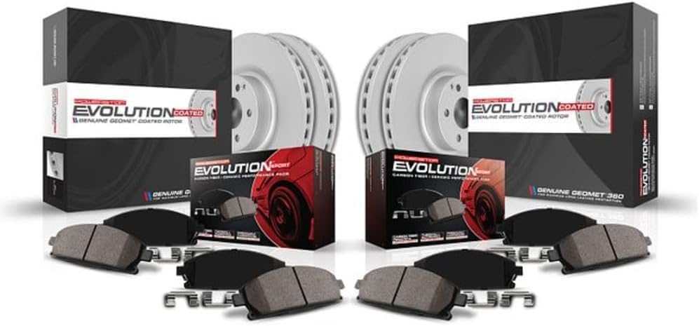 PowerStop Front and Rear Brake Kit for Mini Cooper 2014-21 - Fully-Coated Disc Rotors with Z23 Carbon-Fiber Ceramic Brake Pads Upgrade, CRK7981