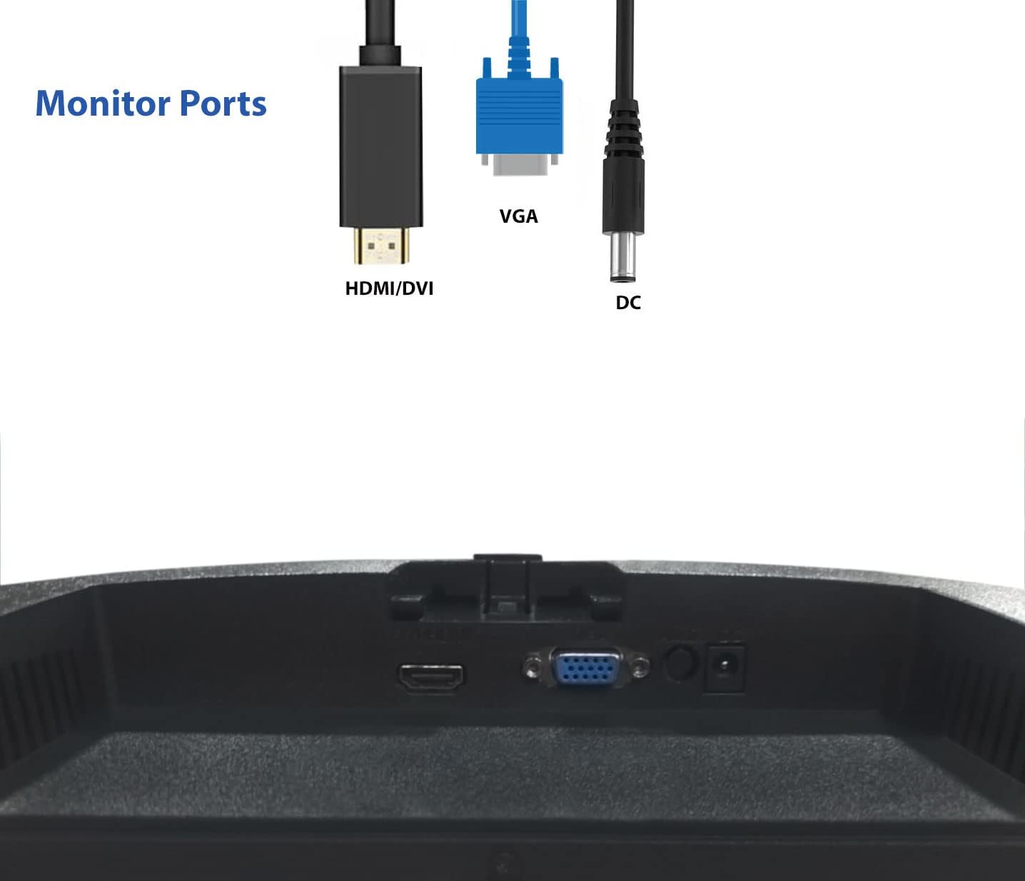 MTG Desktop Bundle 24' 1080p LCD Monitor - Full HD, 75Hz, 3ms, VESA Mountable, USB C Docking Station 10 in 1 Hub (Power Adapter not included) for Windows and Mac, with MTG USB wired Keyboard and Mouse