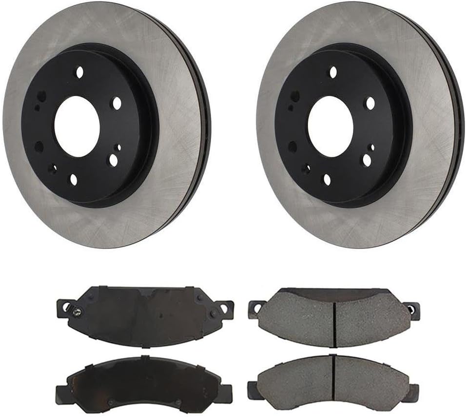 4X Front Brake Kit - Brake Pads and Rotors Kit Automotive Replacement Brake Kits for Chevrolet Avalanche 2007-2007 for Chevy Avalanche 2007-2007 for Chevrolet Silverado 1500 2005-2007