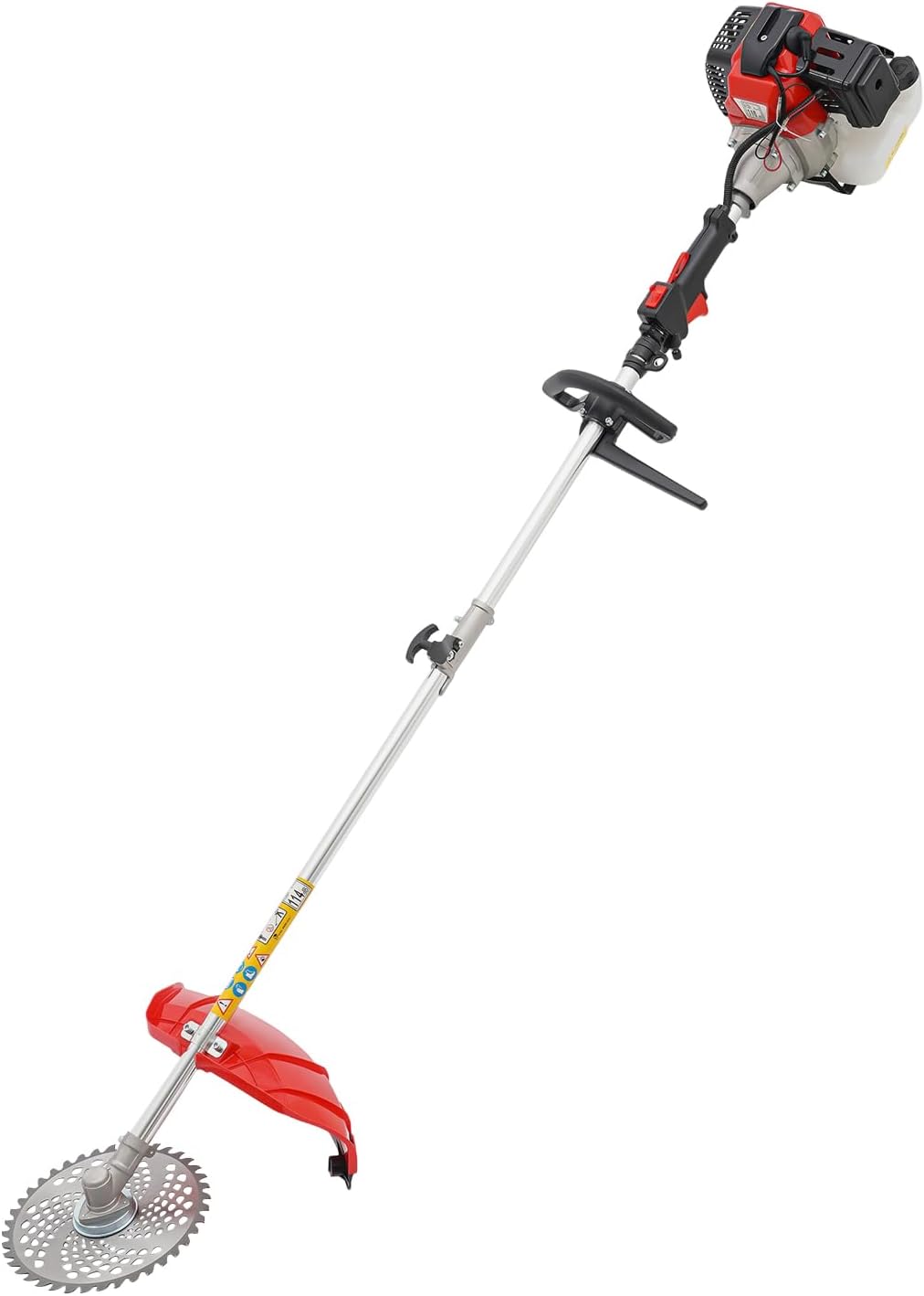 52CC Lawnmower 2-Stroke Air-Cooled Single Cylinder Lawn Mower Grass Catcher Tool Reel Mower Gas Powered Lawn Scarifier Sweeper for Garden Yard Park, 1E44F-5 Engine, MT520