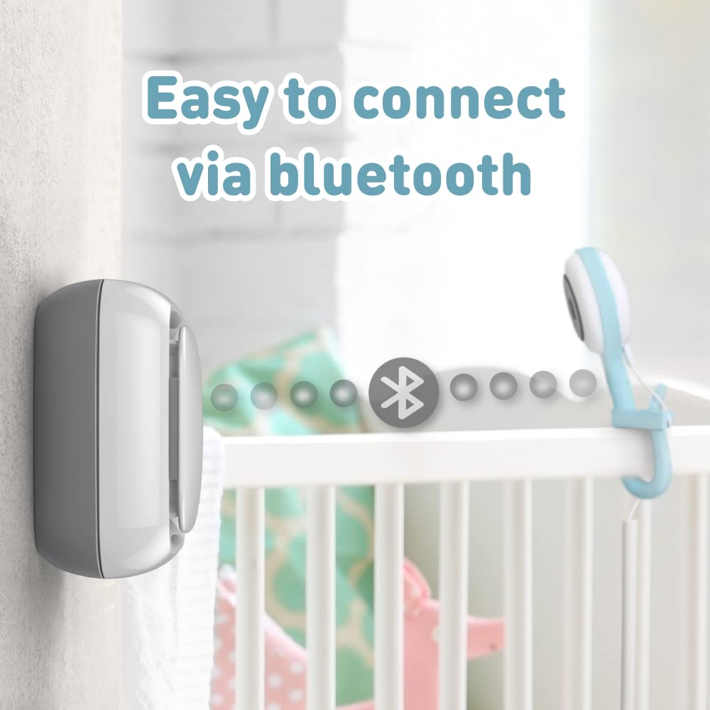 Lollipop Baby Monitor Cotton Candy Color with Camera and Audio | Baby Camera Monitor | True Crying Detection Sleep Tracking | Two Way Talk Back Baby Video Monitor Bundled Baby Sensor