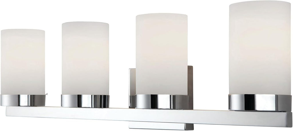 Canarm IVL429A04CH Milo 4-Light Bath Vanity Light, Chrome