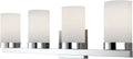 Canarm IVL429A04CH Milo 4-Light Bath Vanity Light, Chrome