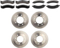 Brake Kit, Brakes and Rotors Kit Front and Rear fits Chevy Silverado 3500 HD 6.6L 2007 2008 2009 2010, fits GMC Sierra 3500 6.0L 2001 2002 2003 2004 2005 2006 Brake Pads and Rotors Vented 12pcs