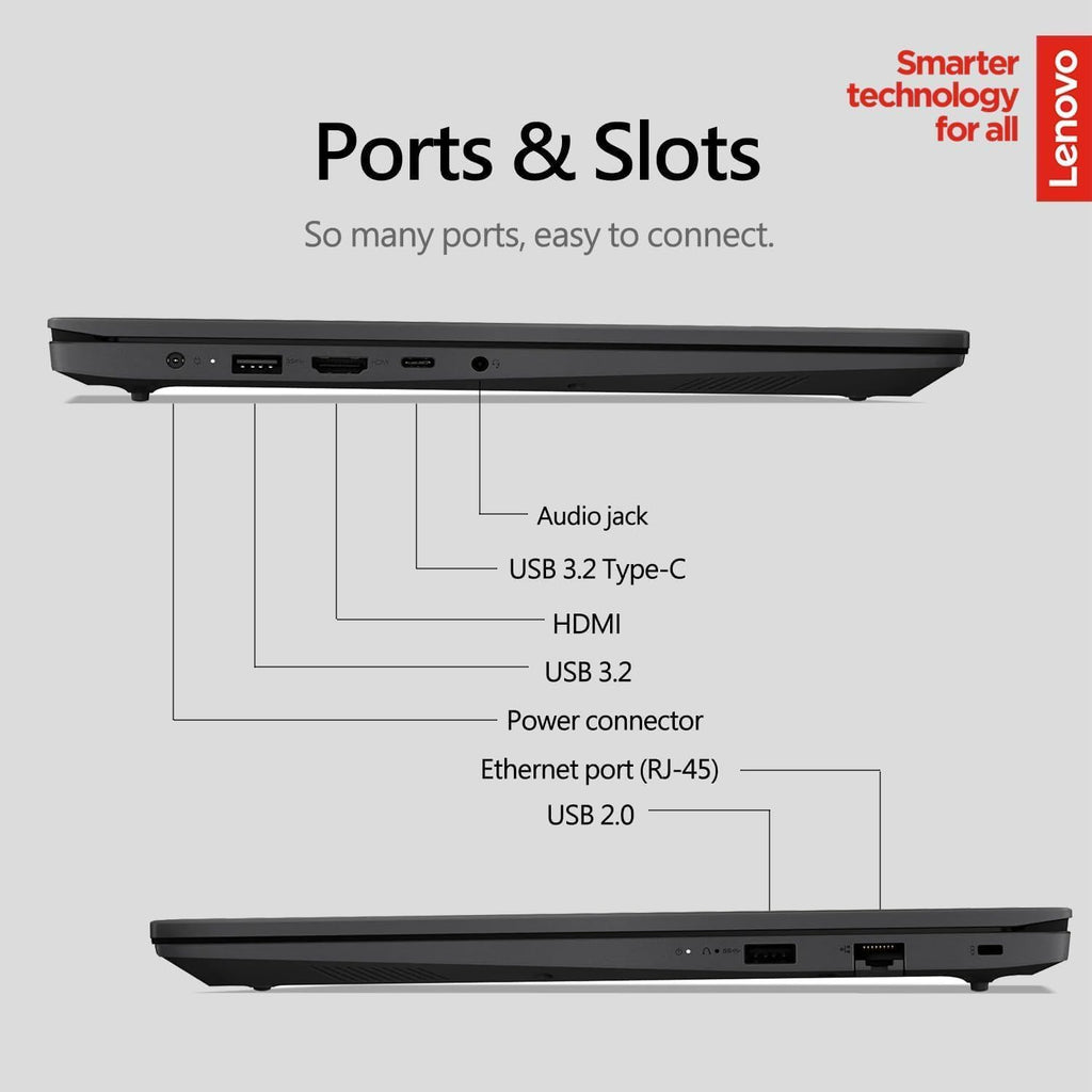 Lenovo Laptop Computer for Business and Home Student Study, 15.6' FHD, Intel Dual Core Processor, 16GB DDR4 RAM, 512GB PCIe SSD, WiFi 6, Bluetooth 5.2, HDMI, Type-C, Ethernet, Black