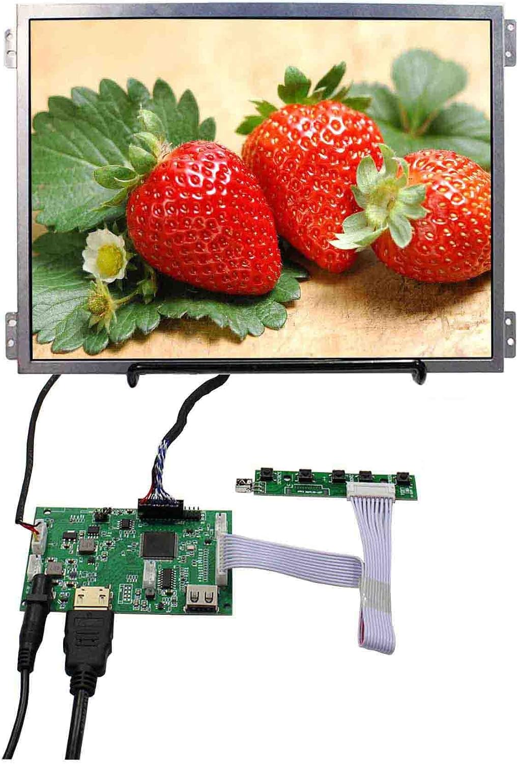 VSDISPLAY 10.4' 10.4 Inch 1024X768 LCD Screen VS104T-004A with USB Automatic Brightness Adjustment LCD Controller Board