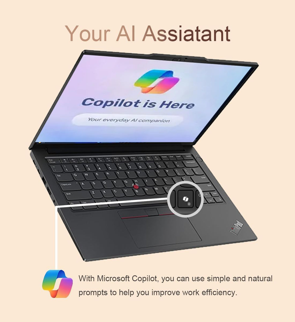 Lenovo ThinkPad E14 Business Touchscreen Laptop | Office 365 for The Web | 13th Gen Intel Core i5-1335U | 16GB RAM, 512GB SSD | Windows 11 PRO | Backlit Keyboard, Fingerprint Reader | RJ-45