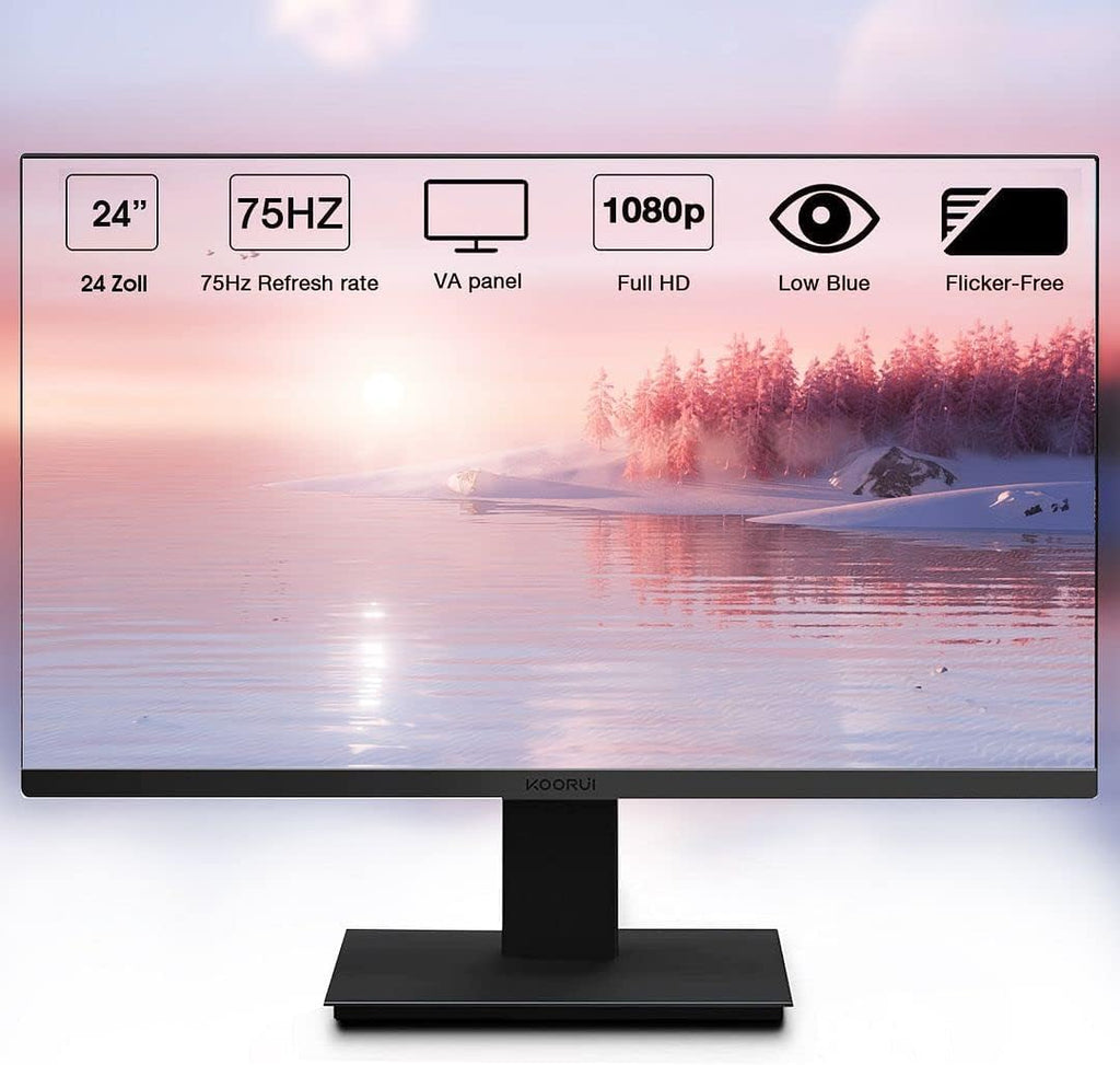 Lenovo Desktop Computer ThinkCentre M800 SFF PC, Intel Core i5 6500 3.2GHz, 16GB RAM, 1TB SSD, New KOORUI 24' FHD Monitor,WiFi,Bluetooth,Wireless Keyboard Mouse,HDMI (Renewed)
