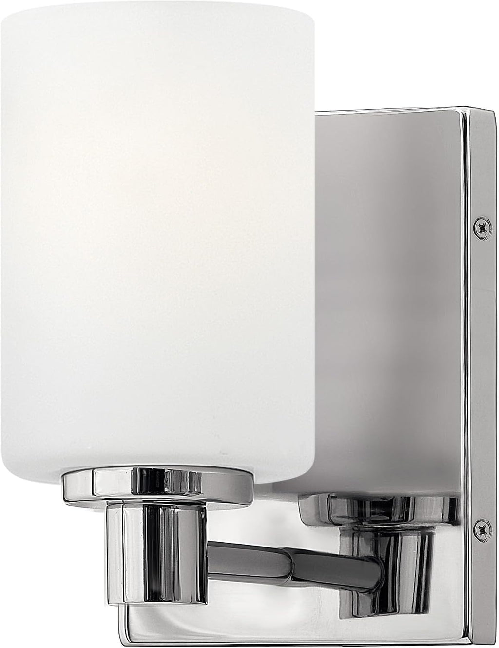Hinkley Karlie Transitional One Light Bathroom Vanity Fixture, Chrome