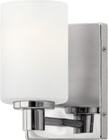 Hinkley Karlie Transitional One Light Bathroom Vanity Fixture, Chrome