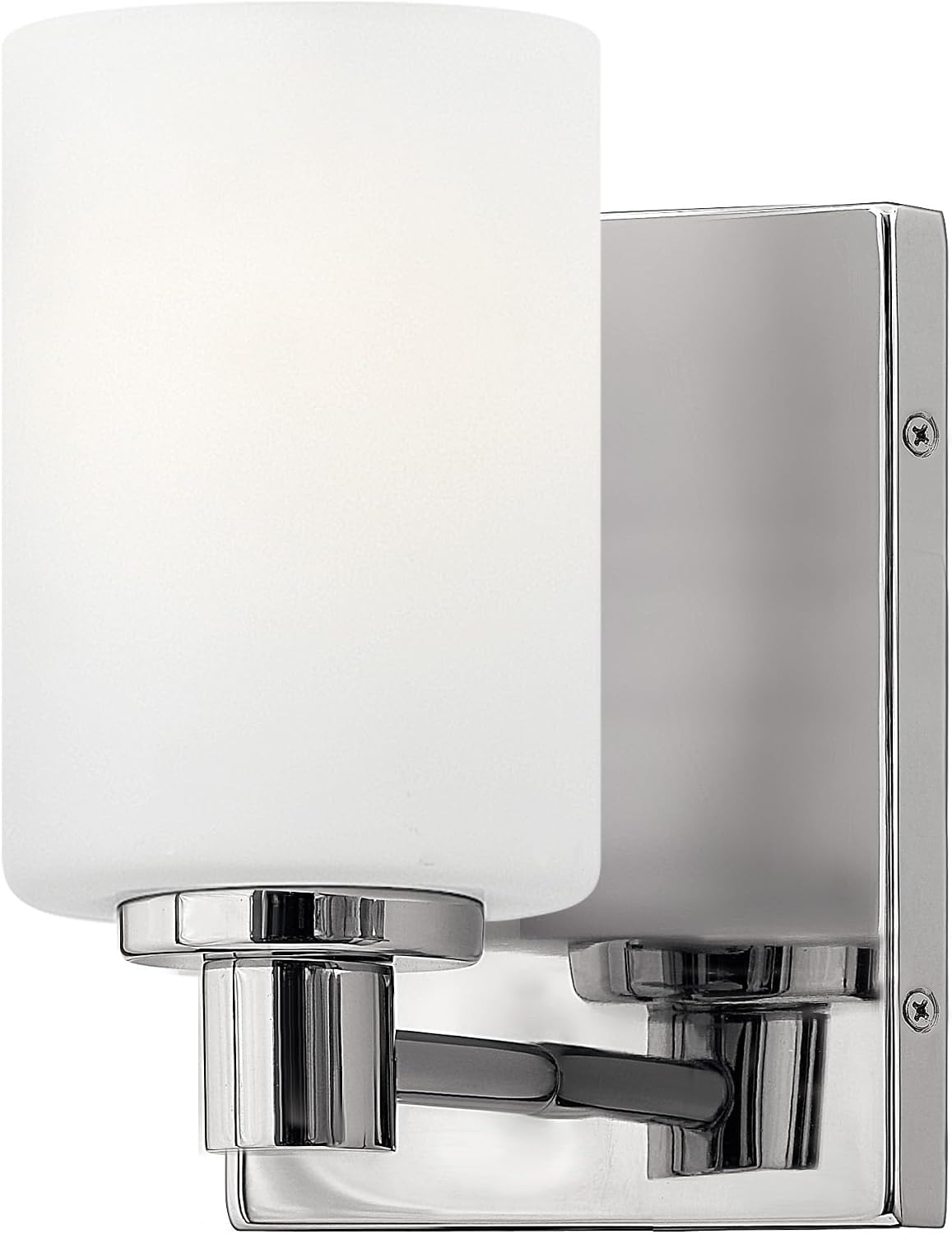 Hinkley Karlie Transitional One Light Bathroom Vanity Fixture, Chrome