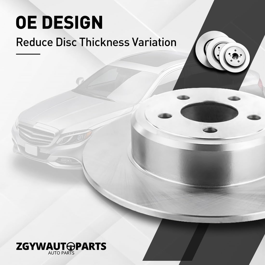 Front Brake Pads and Rotors Kit - Brake Kit Replacement for Ford EcoSport 2004 2005 2006 2007 2008 2009 2010 2011 2012 2.0L l4, for Ford Fiesta 2005 2006 2007 2008 2009 1.6L l4