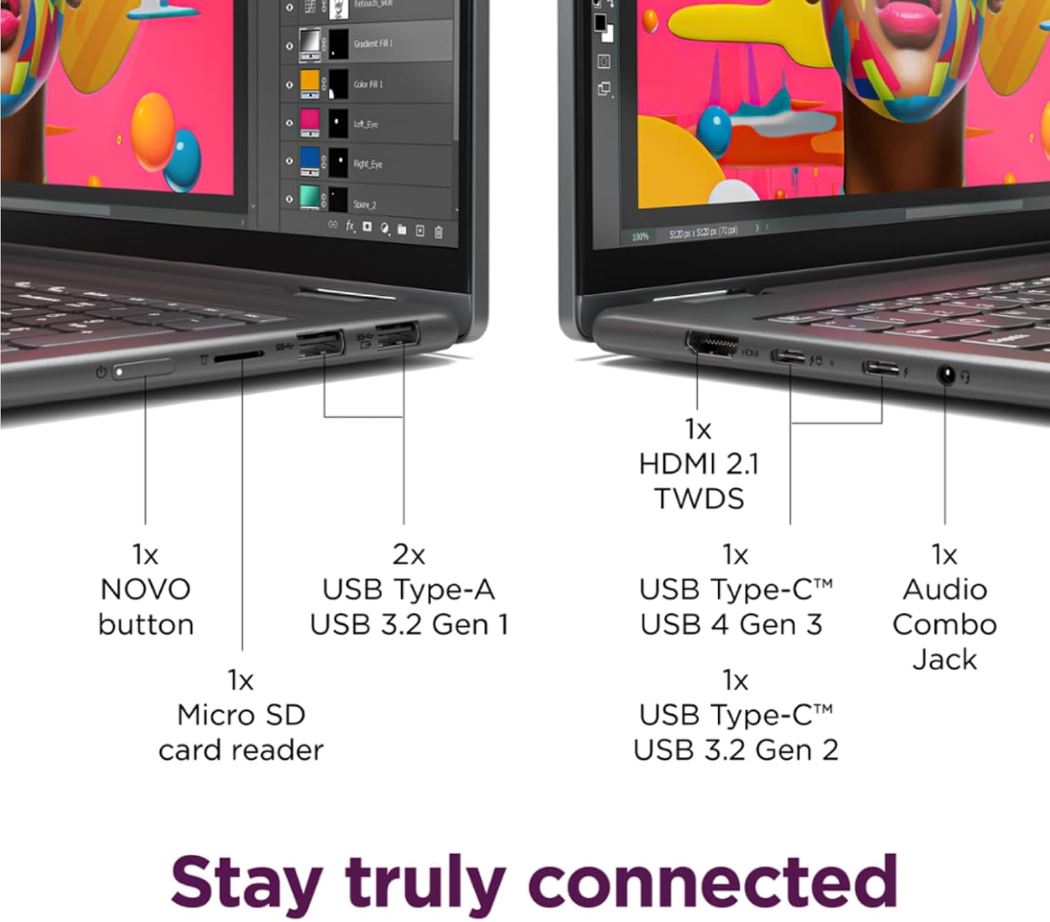 Lenovo Yoga 7i AI 2-in-1 16' WUXGA 16:10 Touchscreen Laptop, Intel Ultra 7 155U（Beats I7 1355U, Fingerprint Reader, Backlit KB, 2 x Thunderbolt, Win 11, W/Stylus Pen (U7-155U|16GB RAM|1TB SSD)