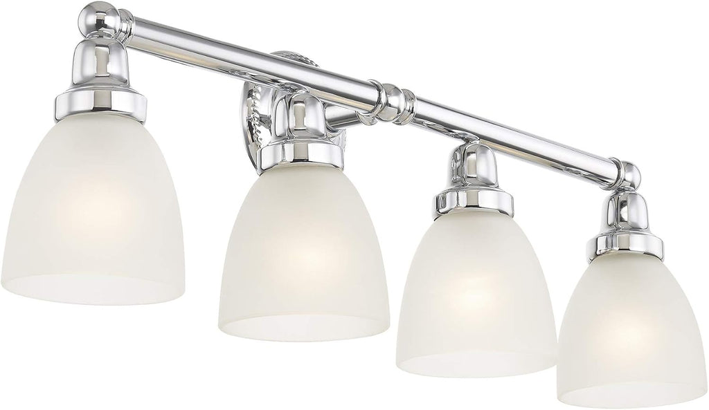 Livex Lighting 1024-05 Classic 4-Light Bath Light, Chrome