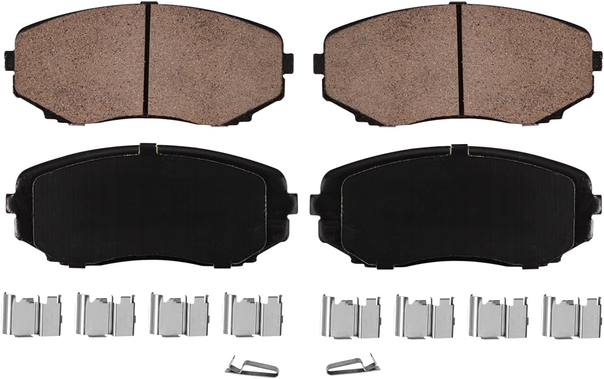 Detroit Axle - Front Brake Kit for Mazda 2007-2015 CX-9 Replacement 2008 2009 2010 2011 2012 2013 2014 Disc Brakes Rotors Ceramic Brake Pads