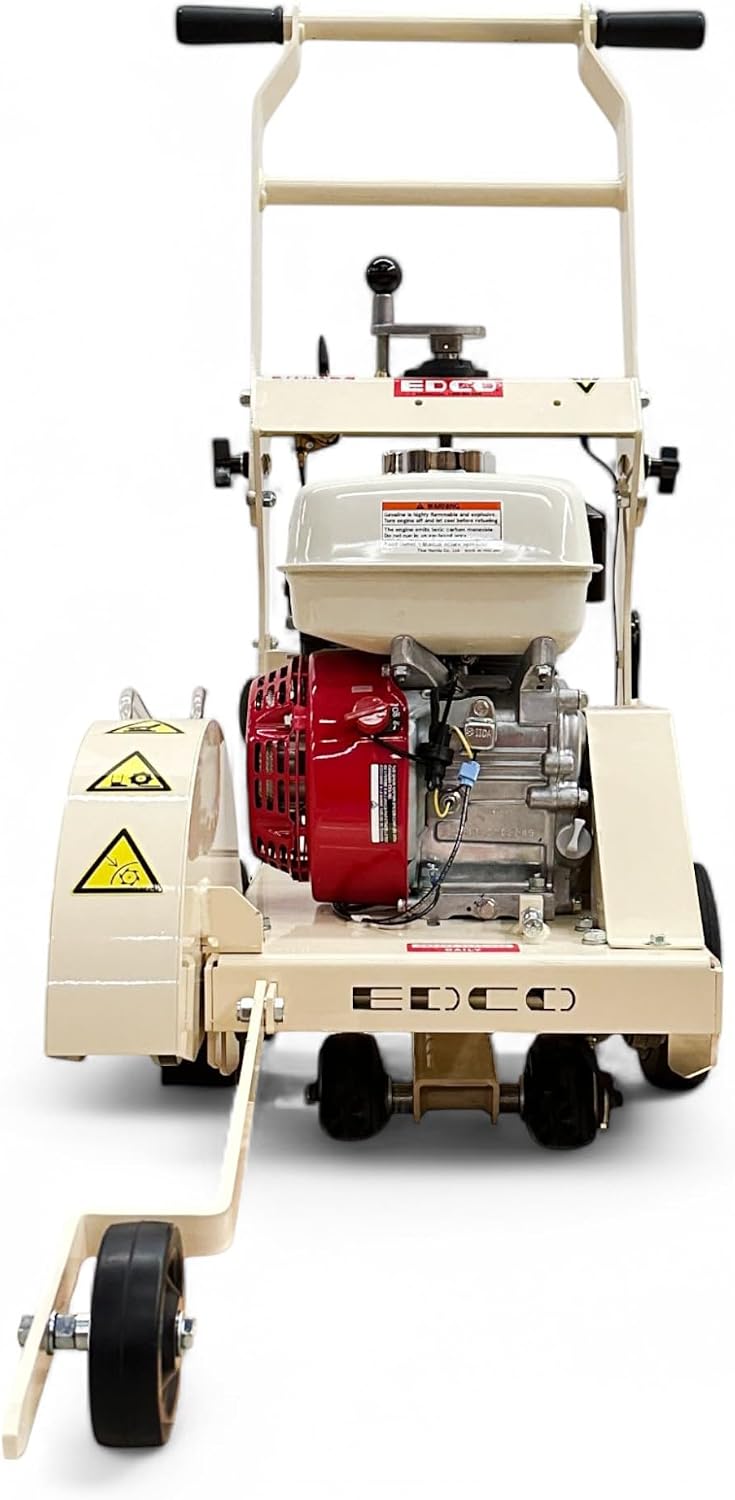 HOC EDCO KL-14 14 INCH Gasoline Walk-Behind Saw Compatible with Honda GX200 + 4 3/4 INCH MAX Cutting Depth - North American Made