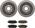 4X Rear Brake Kit - Brake Pads and Rotors Kit Automotive Replacement Brake Kits for Chevrolet Avalanche 2007-2013 for Chevy Avalanche 2007-2013 for Chevrolet Silverado 1500 2007-2013