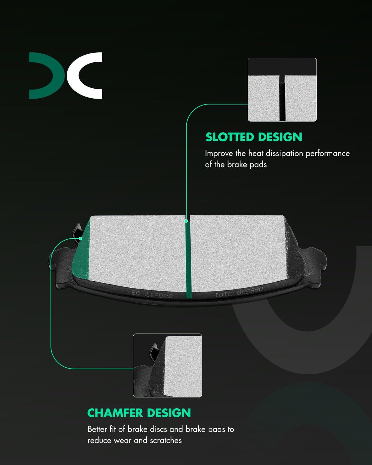 Pads and Rotors Kits, SCITOO Brake Kits Suitable for Cadillac Escalade,for Chevy Avalanche Silverado 1500,for GMC Sierra 1500 Yukon XL 1500,Rear Drilled and Slotted Dics Rotors Ceramic Brake Pads