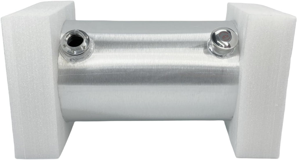 JSD 12.5 Gallons 12' x 26' Universal Aluminum Gas Tank With Level Gauge 1/4' NPT Outlet For lawn mowers