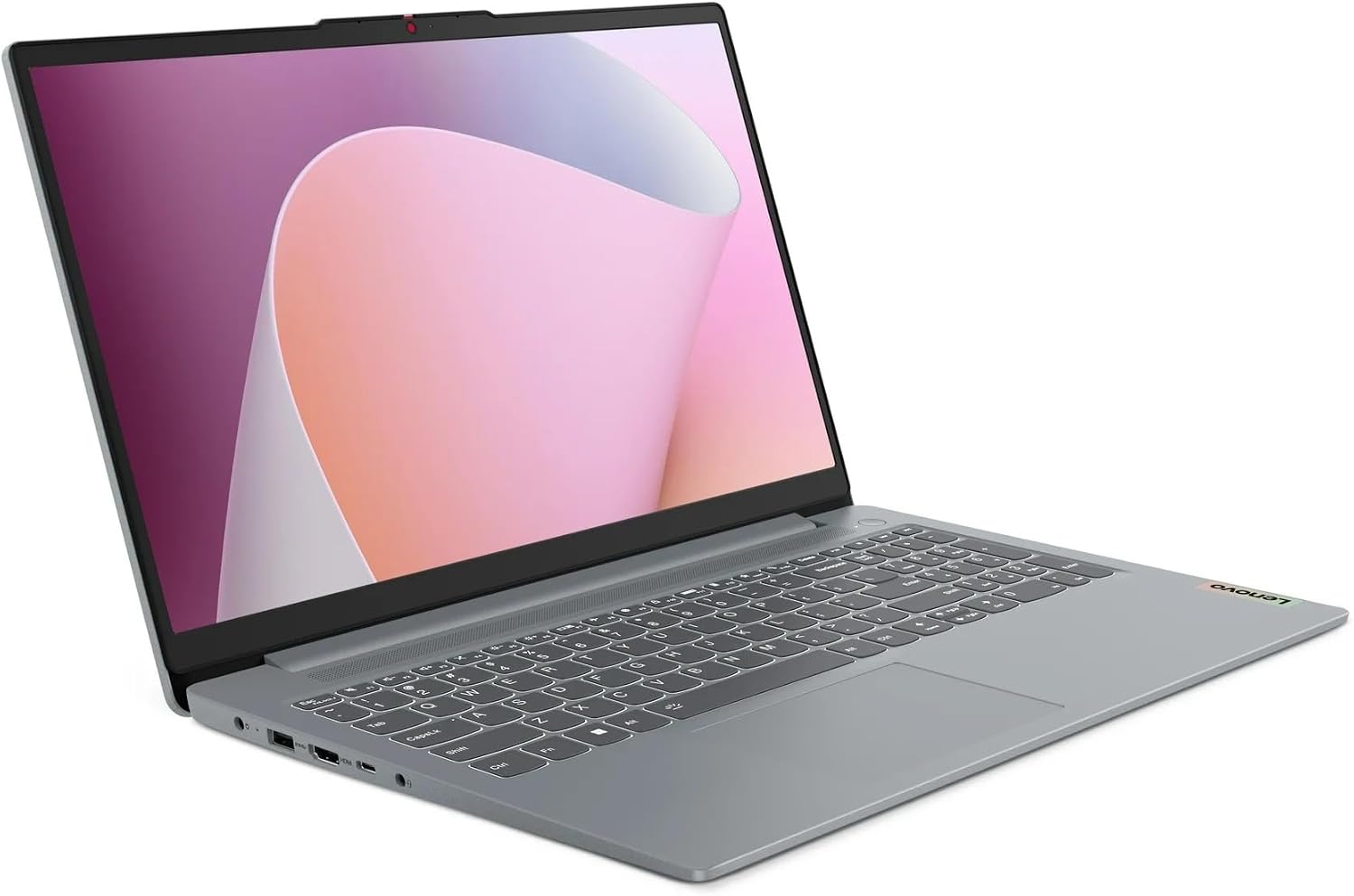 Lenovo IdeaPad Slim 3 15.6 inch FHD Touchscreen Laptop, AMD Ryzen 5 7520U Processor, 8GB DDR5 RAM, 256GB SSD, Windows 11, AMD Radeon 610M, WiFi 6, Bluetooth, Artic Grey, w/2TB Flash Drive, W/GaLiMu