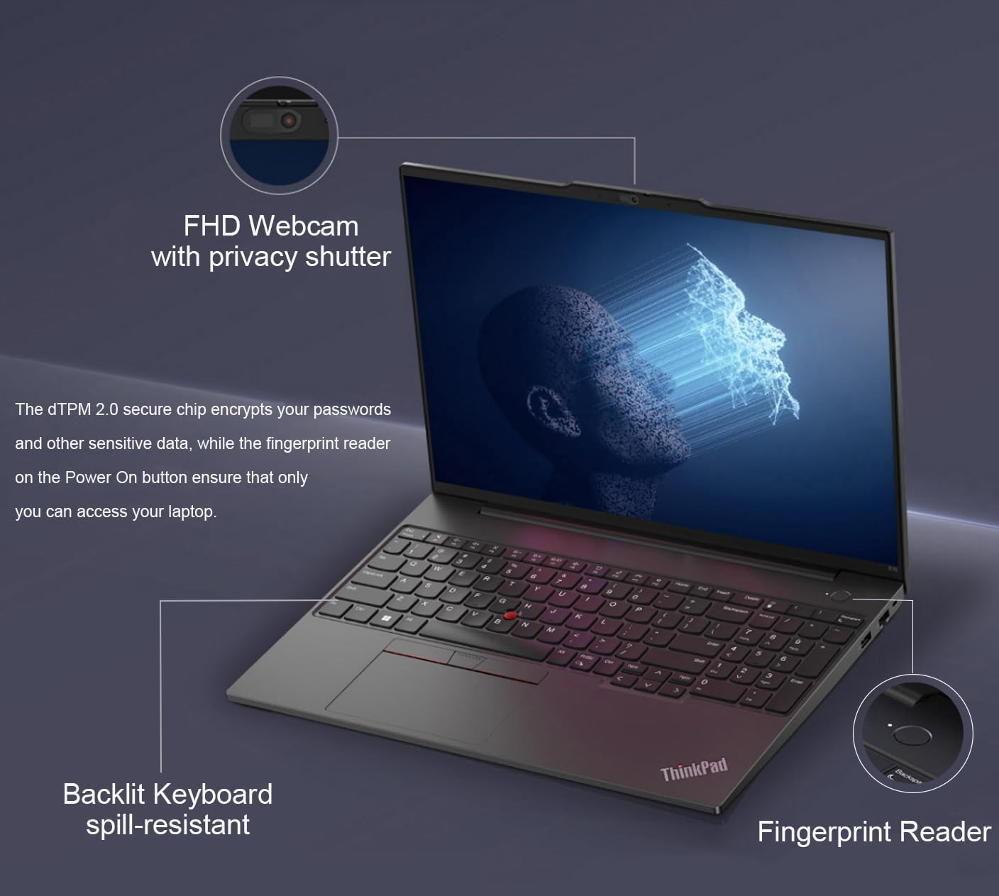 Lenovo ThinkPad E16 Business Laptop (16' FHD+ Touchscreen, AMD Ryzen 5 7530U (Beat i7-1165G7), 16GB RAM, 512GB SSD) Fingerprint, Backlit, FHD Webcam, Wi-Fi 6, Ethernet, Win 11 Pro w/ Copilot, Black