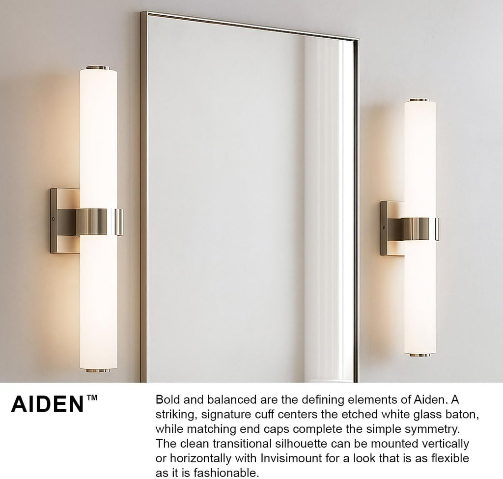 Hinkley Aiden Collection 22.75' Integrated LED 35W Bathroom Vanity Light Fixture, Chrome