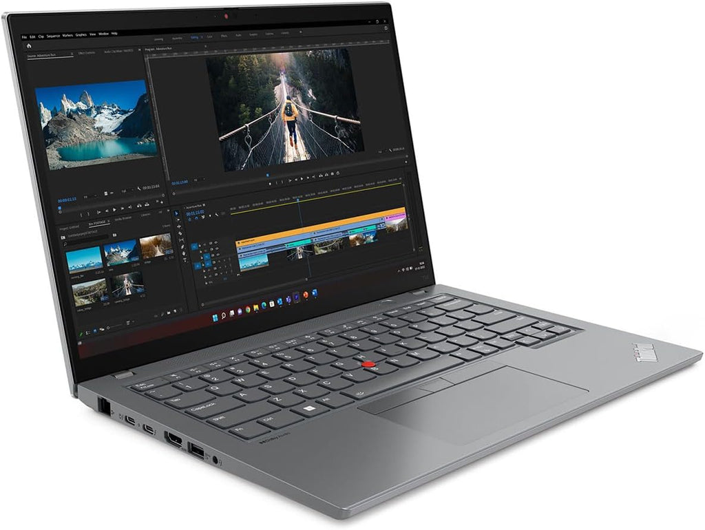 Lenovo ThinkPad T14 Gen 4 21HD002BUS 14' Notebook - WUXGA - 1920 x 1200 - Intel Core i7 13th Gen i7-1355U Deca-core (10 Core) - 16 GB Total RAM - 16 GB On-Board Memory - 512 GB SSD - Storm Gray
