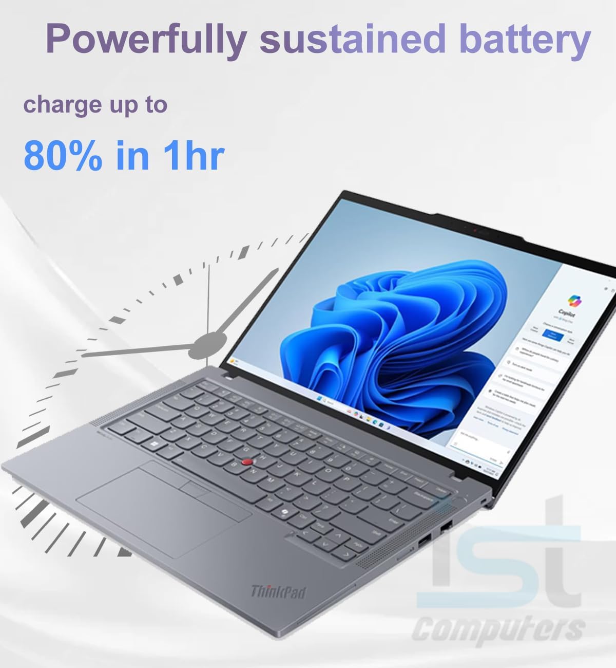 Lenovo ThinkPad T14 Gen 5 Business AI PC Laptop (14' FHD+ Touchscreen, Intel 12-Core Ultra 7 155U (> i7-1355U), 64GB DDR5, 2TB SSD) 5MP IR Webcam, 2x Thunderbolt 4, Fingerprint, Backlit KB, Win 11 Pro