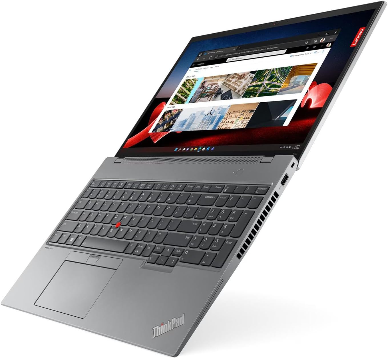 Lenovo ThinkPad T16 Gen 2 Business Laptop 16.0' IPS FHD+ Touchscreen (Intel i7-1355U, 32GB DDR5, 1TB SSD, Copilot, Backlit, Fingerprint, FHD Webcam, 2 Thunderbolt 4, Win11P) w/DKZ USB Port Expander