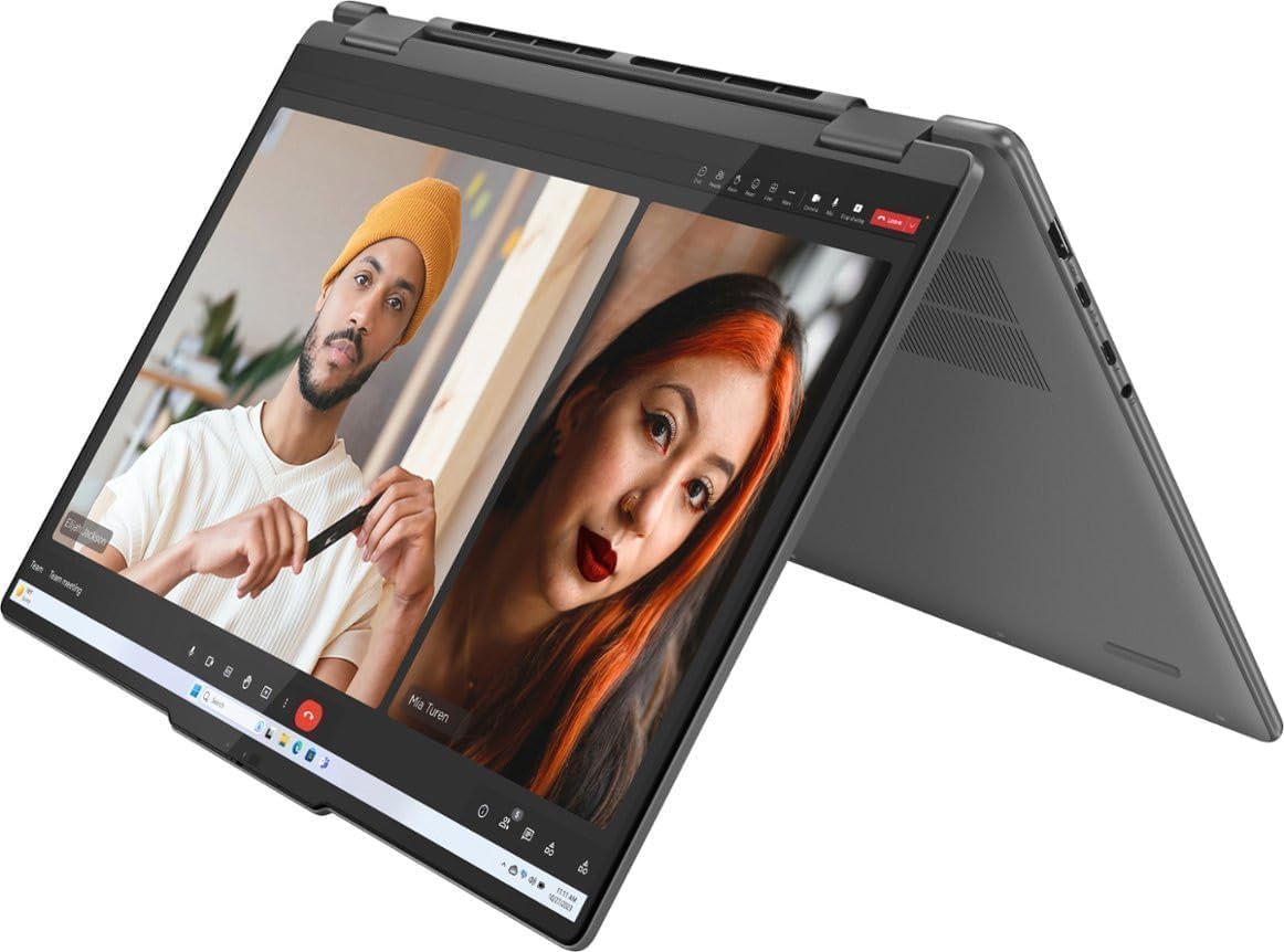 Lenovo Yoga 7 16 2-in-1 AI PC Laptop 16' WUXGA IPS Touch Glossy Intel 12-core Ultra 7 155U 16GB RAM 1TB SSD Backlit Fingerprint Thunderbolt FHD IR Privacy Camera Win11Pro + 3-in-1 Accessories
