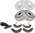 Ceramic Brake Pad Shoe Coated Rotor & Drum Kit with Hardware w/Chemicals 6 Lug 12.99 in. for Chevy for Silverado 1500 2007-2008,for GMC for Sierra 1500 2007-2008 PDR0800 HW7338-BX