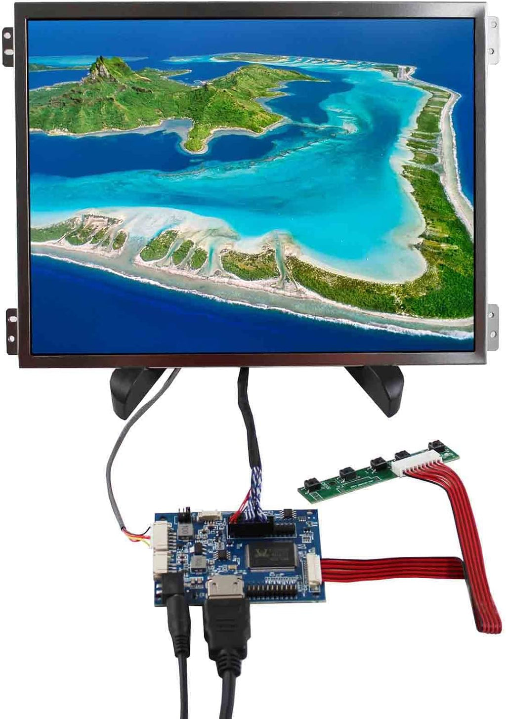 VSDISPLAY 10.4 Inch IPS 1024x768 LCD Screen 600Nits Display Panel with Audio LCD Controller Board VS-TY2660H-V661
