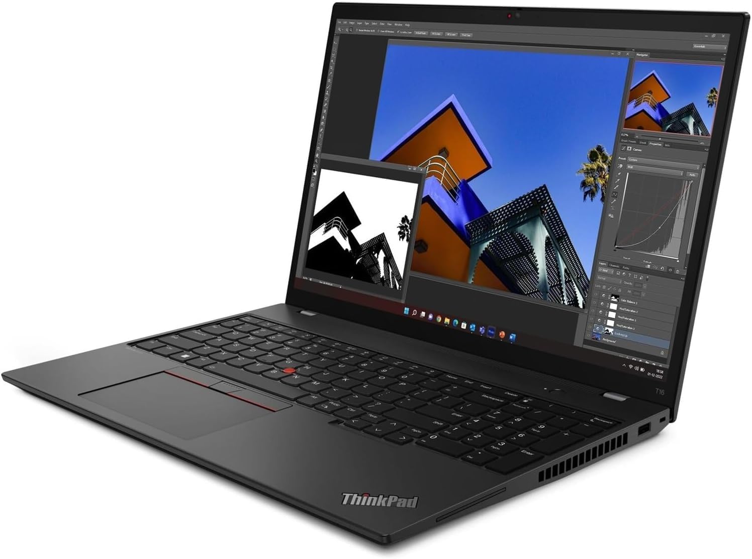 Lenovo ThinkPad T16 Gen 2 Intel Core i7-1355U, 16' WUXGA (1920 x 1200) IPS 300nits Touch Screen, 32GB RAM, 1TB SSD, Backlit KYB Fingerprint Reader, Windows Pro